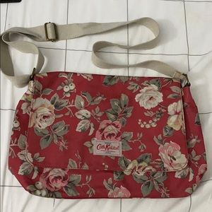 Red floral Cath Kidston messenger bag
